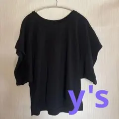 y's ワイズ　ヨウジヤマモト　黒 おしゃれワイド　半袖 Tシャツ サイズ2のサムネイル