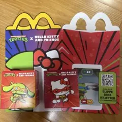 Hello Kitty x Turtles マスコット2個シナモン ハローキティ