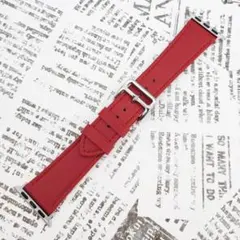 AppleWatch 38/40/41 レザーバンド [4] レッド