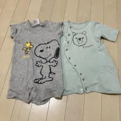 【セット売り】夏物　スヌーピー ロンパース 60〜70cm