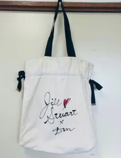 ジルスチュアート×三浦大地 コラボキャンバストートバッグ【限定・A4収納可】