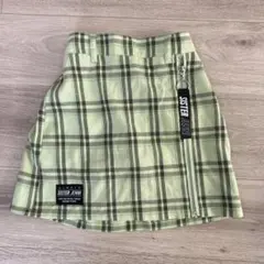 SISTER JENNI 緑 チェック柄 スカート