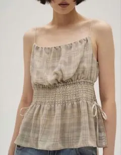 新品タグ付TODAYFUL Check Jacquard Camisoleキャミのサムネイル