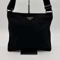良品　PRADA プラダ　サコッシュ　ショルダーバッグ　ナイロン　ブラック　黒