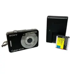 Cyber-shot サイバーショット DSC-W50 黒 バッテリー2個 - メルカリ
