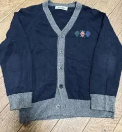 ご依頼によりお値下げ♡familiar ネイビー グレー カーディガン