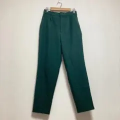 【ジーユー】GU カジュアルパンツ ダークグリーン レディースM ゴムウエスト