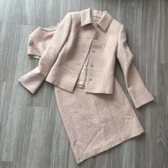 Harrods淡いピンク ジャケット ワンピースセット