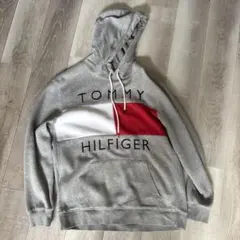 TOMMY HILFIGER パーカー グレー XL
