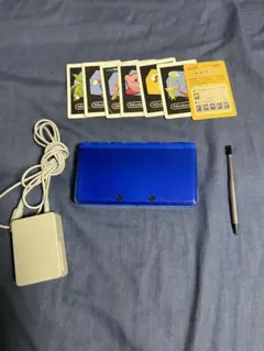 不具合無し！Nintendo 3DS青色 本体 ARカード充電器SDカード付き