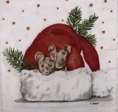 ꕤ︎︎·͜· ︎︎ Xmas動物6⑥・ 3枚セットペーパーナプキン