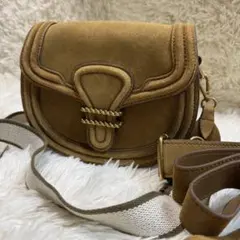 ZARA ショルダーバッグ　スエード　交換用ショルダーストラップ付き