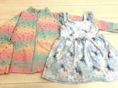 アナ雪水着　ラッシュガード　セット　130センチ