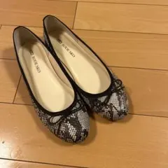 RODE SKO パイソン柄 バレエシューズ フラットシューズ