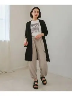 新品タグ付接触冷感/UVカット】UVサラサラロングニットカーディガ5414071