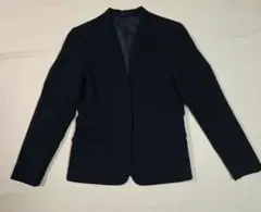 GU ノーカラージャケット　ネイビーS