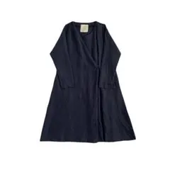 08mab Asymmetry Tuck Linen Long Onepiece