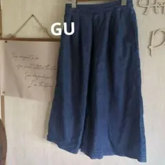 GU　　デニムガウチョパンツ150㌢のサムネイル