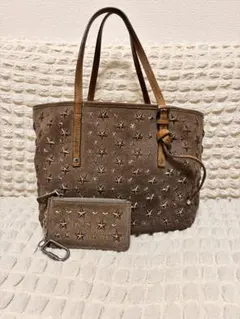 JIMMY CHOO スタッズ トートバッグ カードケースセット ジミーチュウのサムネイル