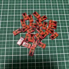 ネイルパーツ　赤ポッキーネイパ25個　お菓子