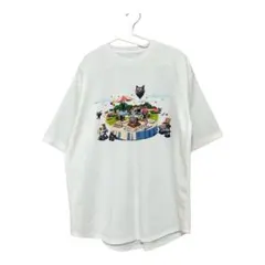 キヨ猫 Tシャツ (キヨ猫パーティー)ホワイト　レディース