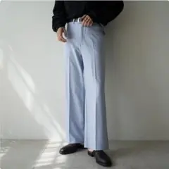 precme. side slit flare slacks