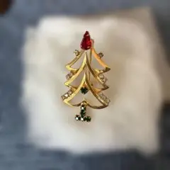 クリスマスツリーブローチ