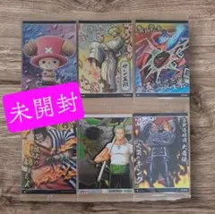 ​【未開封】ワンピース ウエハース カード 6枚セット ワノ国編 ゾロ・サンジ他