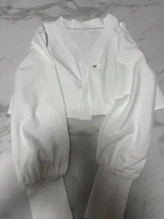 【新品未使用】Sun Crush！UV cardigan 〜勿忘草～白のサムネイル