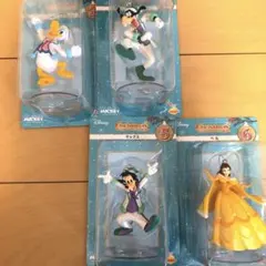 ディズニー　ハッピーくじ　フィギュア　ドナルド　グーフィー　マックス　ベル
