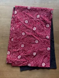 総絞り 190cm×30cm 柔らかい帯 赤【リメイクにも】のサムネイル