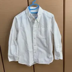 無印良品　ホワイト ボタンダウンシャツ 110