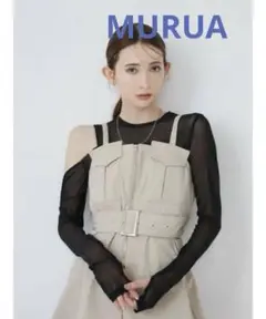 【美品】MURUA デザインビスチェトップス アイボリー