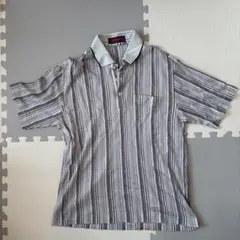 【新品】Austin Reed London ストライプ ポロシャツ Lサイズのサムネイル