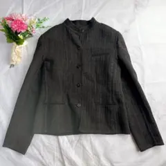 希少サイズ15号相当✨ラルフローレン スタンドカラー ウールジャケット 茶 5fのサムネイル