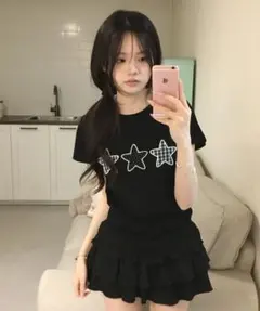 Ably ランキングアイテム 星柄T 韓国のサムネイル
