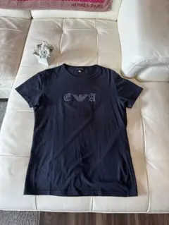 EMPORIO ARMANI ブラック ストーン装飾 Tシャツ M