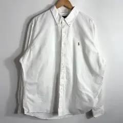 POLO Ralph Lauren 白 オックスフォード BDシャツ XXL