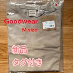 Goodwear USAコットン 袖リブ無地長袖TシャツヘビーウェイトＭサイズ
