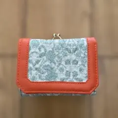 casselini三つ折り財布 ジャガードウォレット　オレンジのサムネイル