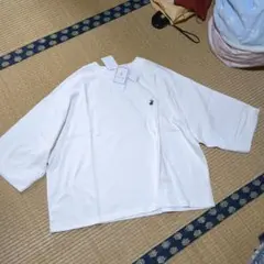 ビバリーヒルズポロクラブ　ワイドスリーブTシャツ　38　ホワイト