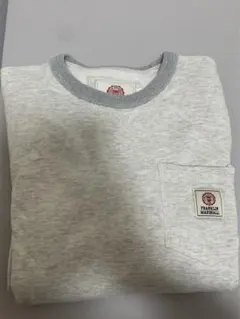 グレー ポケット付き スウェットシャツ