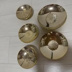 金属製装飾皿 5個セット