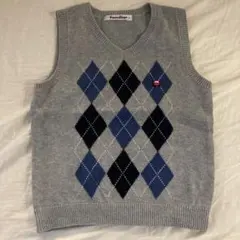 極美品　familiar アーガイル ベスト 100