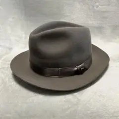 BUNJIROW 文二郎 ラビット フェルトハット 中折れ帽 グレー 54cm