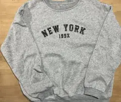 SHEIN 裏起毛スウェット グレー Mサイズ 薄手/冬向け