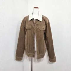 GU 裏ボアコーデュロイジャケット 中綿（L）ブラウン 秋冬アウター