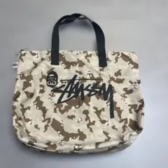 Stussy×BAPE コラボトートバッグ　カモフラ　迷彩柄