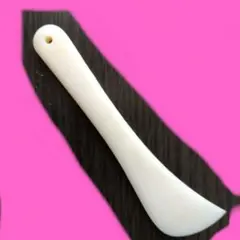 裁縫道具　印付け　ヘラ　クリーム色プラスチックへら　11.4cm