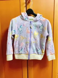 fafaフェフェ ホース柄チュール耳付きパーカー１２０センチ